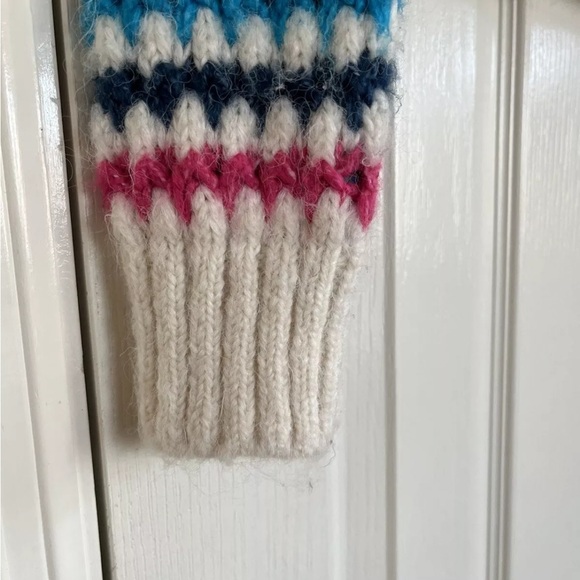 ZARA  Striped Multicolor Sweater Womens Size Small Chunky Knit Pullover Rainbow - Picture 3 of 10